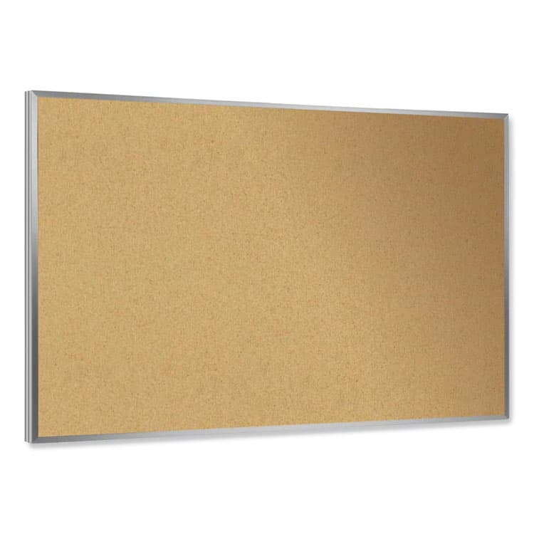 GHENT MANUFACTURING, Aluminum-Frame Natural Corkboard, 46.5" x 36", Tan Surface, Satin Aluminum Frame (GHE13341) thumbnail 2