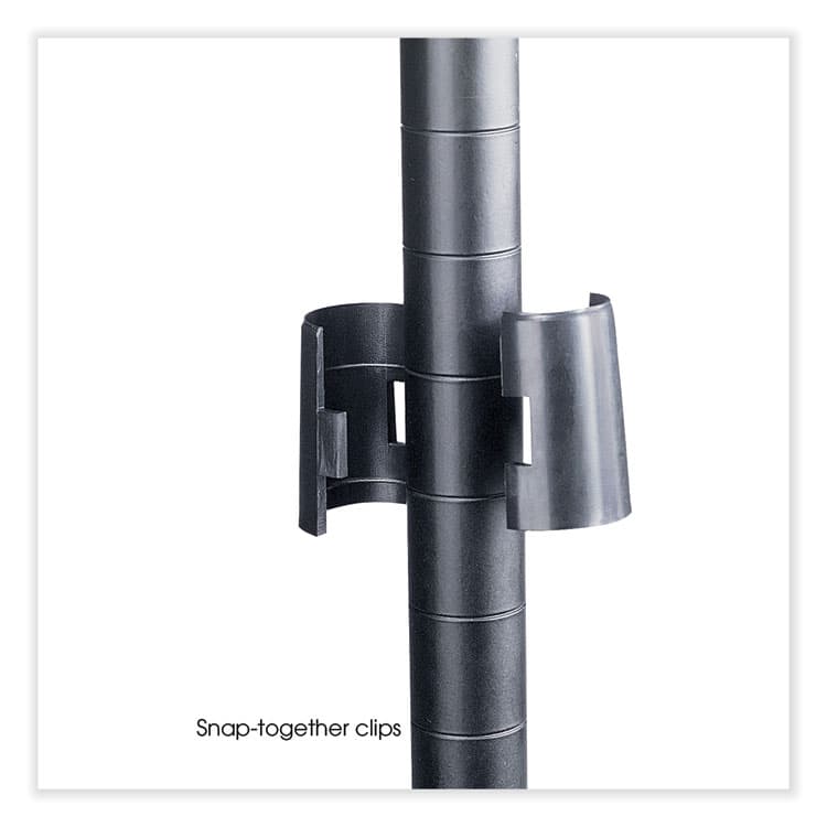 SAFCO PRODUCTS Industrial Add-On Unit, Four-Shelf, 36w x 18d x 72h, Steel, Black (SAF5286BL) thumbnail 3