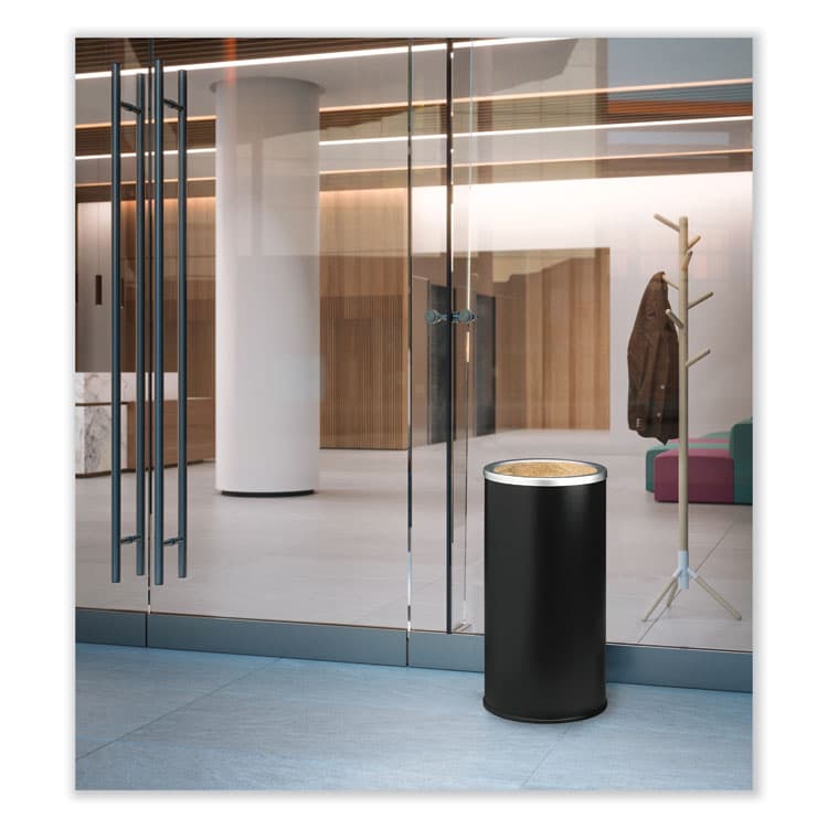 SAFCO PRODUCTS Ash Urn, 10" dia x 20"h, Black (SAF9698BL) thumbnail 3