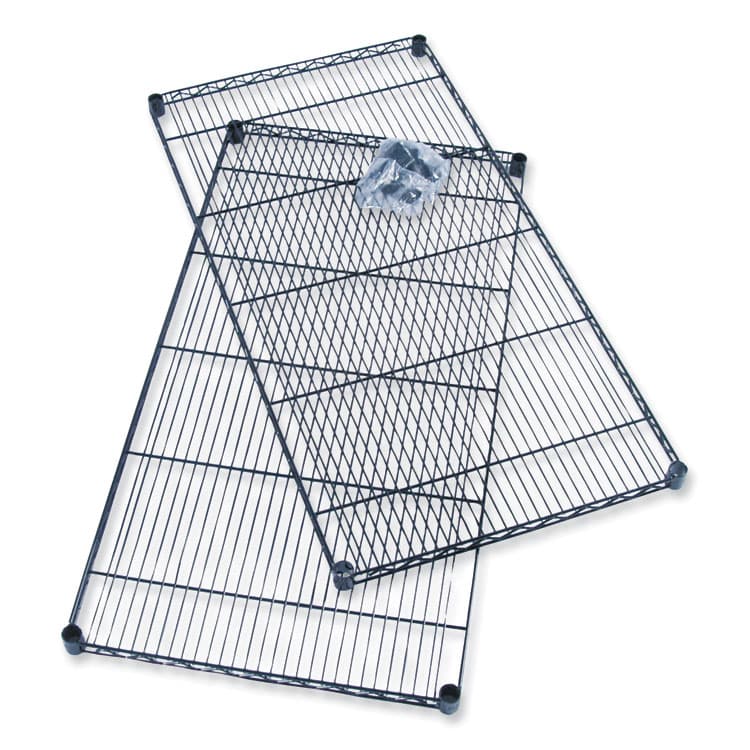 SAFCO PRODUCTS Industrial Extra Shelf Pack, 36w x 18d x 1.5h Steel. Black, 2/Pack (SAF5287BL)