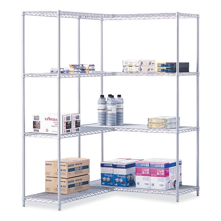 SAFCO PRODUCTS Industrial Extra Shelf Pack, 36w x 18d x 1.5h Steel, Metallic Gray, 2/Pack (SAF5287GR) thumbnail 2