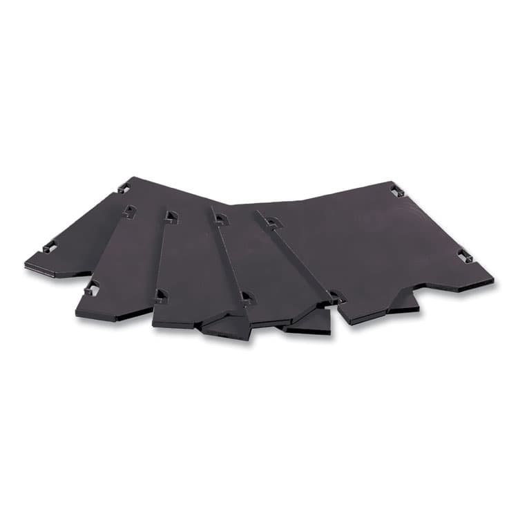 SAFCO PRODUCTS E-Z Sort Additional Mail Trays, 5 Shelves, 11 x 12.5 x 0.5, Black (SAF7753BL)