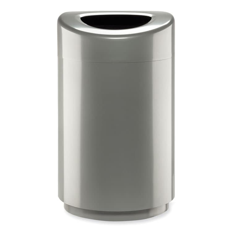 SAFCO PRODUCTS Open Top Round Waste Receptacle, 30 gal, Steel, Silver (SAF9920SL) thumbnail 4