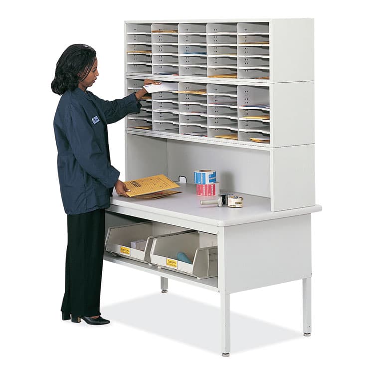 SAFCO PRODUCTS E-Z Sort Riser, 57.5 x 13 x 14, Black (SAF7752BL) thumbnail 3