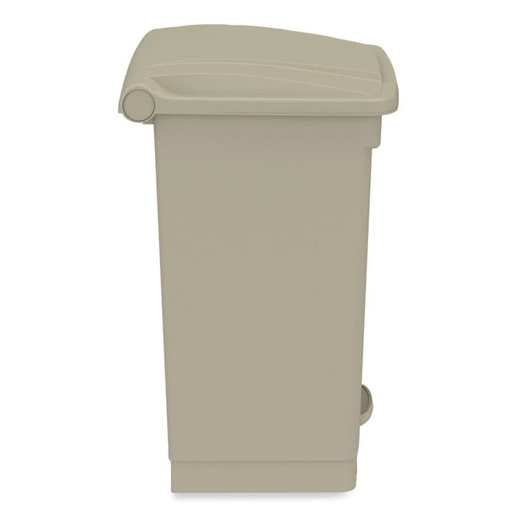 SAFCO PRODUCTS Plastic Step-On Receptacle, 12 gal, Plastic, Tan (SAF9925TN) thumbnail 2
