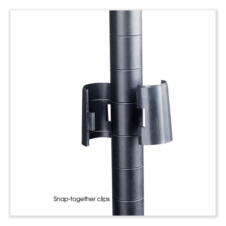 SAFCO PRODUCTS Industrial Wire Shelving, Four-Shelf, 48w x 24d x 72h, Black (SAF5294BL) thumbnail 3