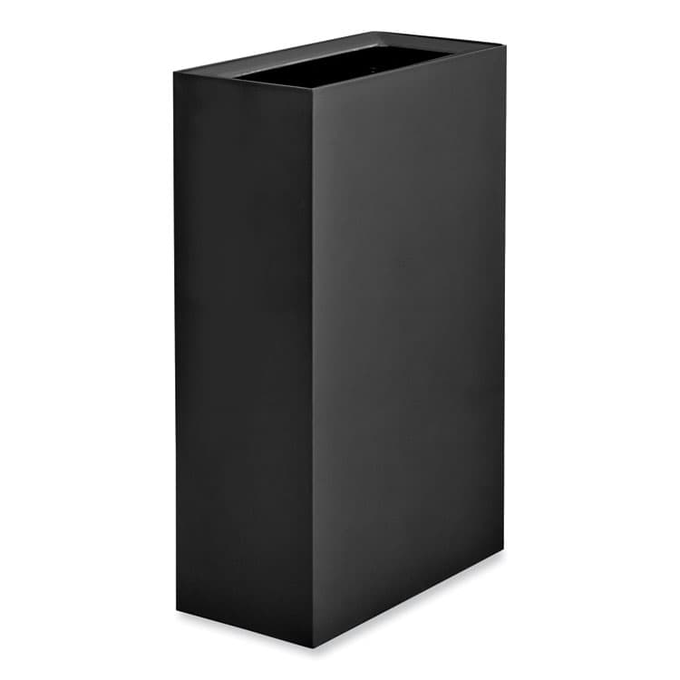 SAFCO PRODUCTS Mixx Recycling Center Rectangular Receptacle, 29 gal, Steel, Black (SAF9448BL) thumbnail 2