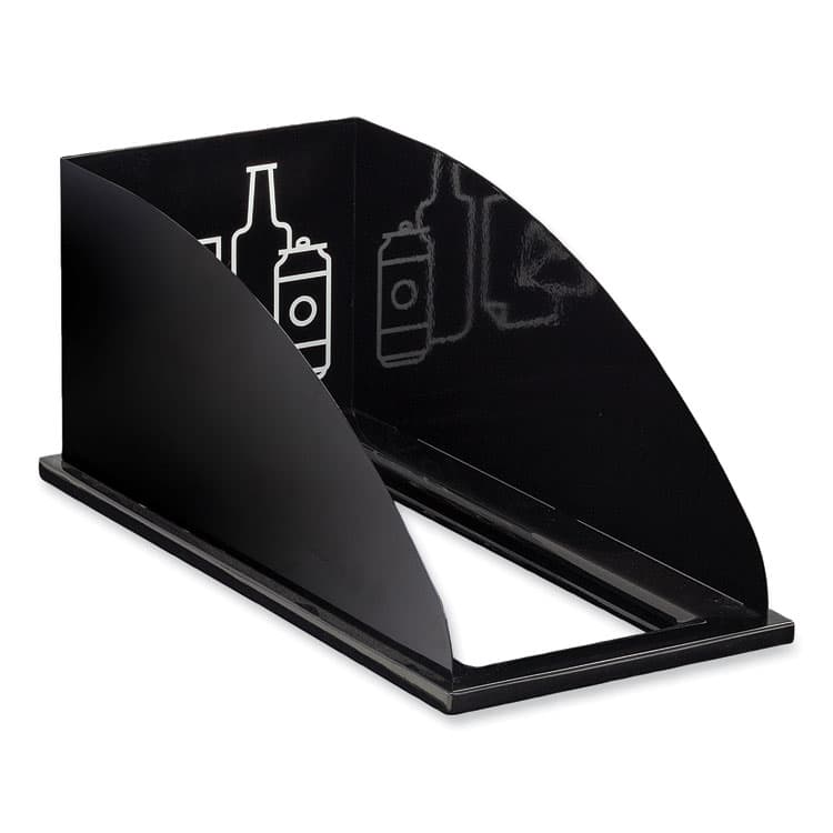 SAFCO PRODUCTS Mixx Recycling Center Lid, Topper Style, 9.87w x 19.87d x 0.62h, Black (SAF9449BL)