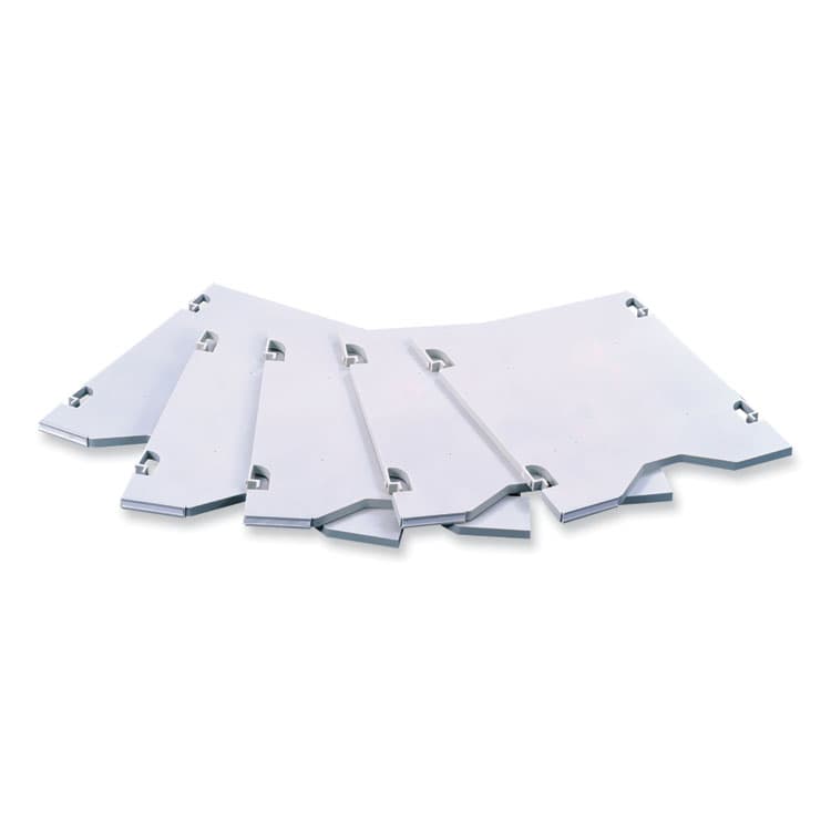 SAFCO PRODUCTS E-Z Sort Additional Mail Trays, 5 Shelves, 11 x 12.5 x 0.5, Gray (SAF7753GR)