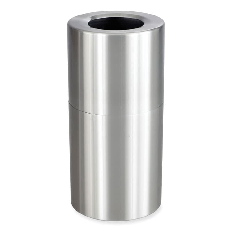 SAFCO PRODUCTS Single Recycling Receptacle, 20 gal, Steel, Brushed Aluminum (SAF9942SS) thumbnail 2