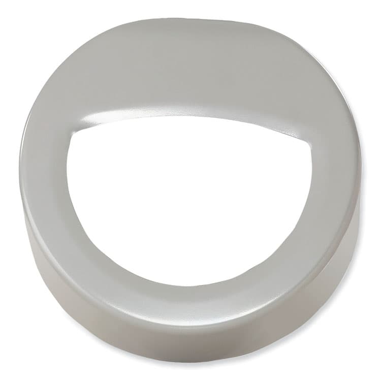 SAFCO PRODUCTS Open Top Oval Waste Receptacle, 14 gal, Steel, Silver (SAF9921SL) thumbnail 4