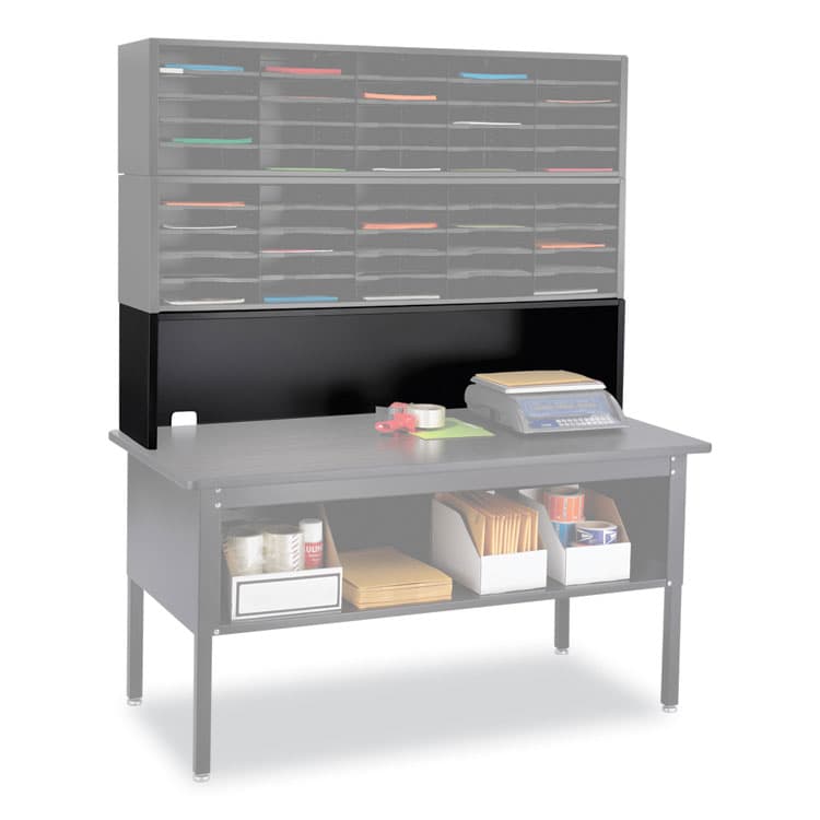 SAFCO PRODUCTS E-Z Sort Riser, 57.5 x 13 x 14, Black (SAF7752BL)