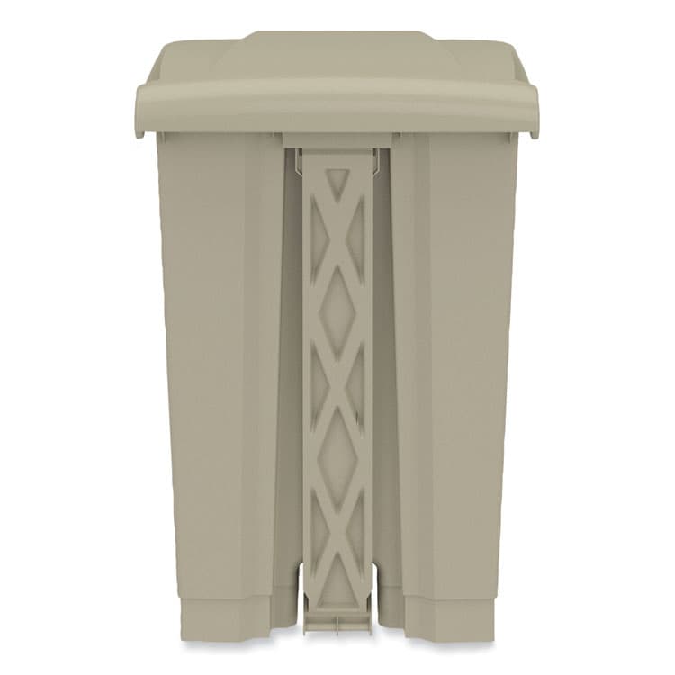 SAFCO PRODUCTS Plastic Step-On Receptacle, 12 gal, Plastic, Tan (SAF9925TN) thumbnail 3