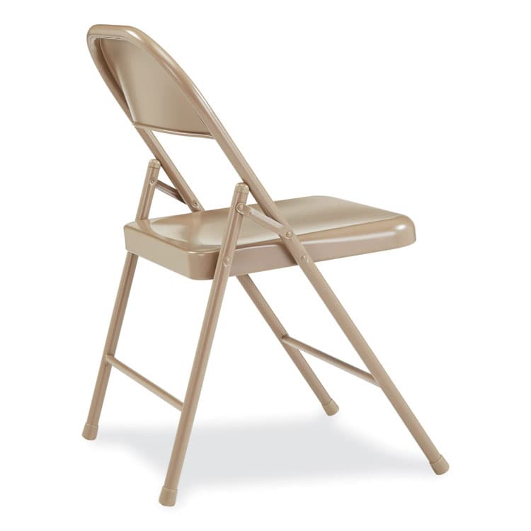 NATIONAL PUBLIC SEATING 900 Series All-Steel Folding Chair, Supports Up to 250 lb, 17.75" Seat Height, Beige Seat, Beige Back, Beige Base, 4/Carton (NPS901) thumbnail 4