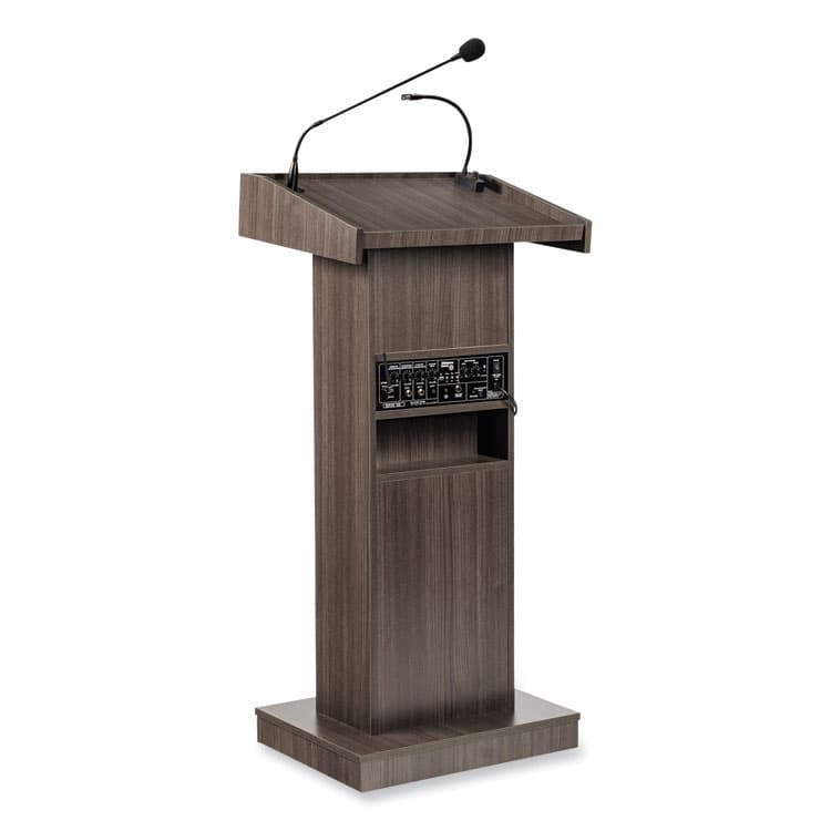 NATIONAL PUBLIC SEATING Orator Lectern, 22 x 17 x 46, Ribbonwood (NPS800XRW) thumbnail 4