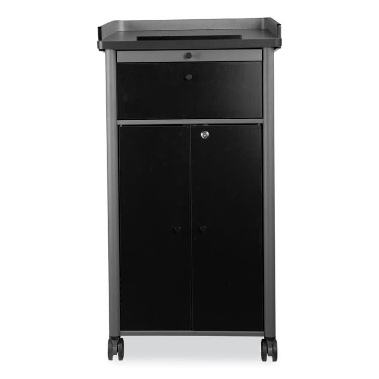 NATIONAL PUBLIC SEATING Greystone Lectern, 23.5 x 19.25 x 45.5, Charcoal Gray (NPSGSL) thumbnail 4