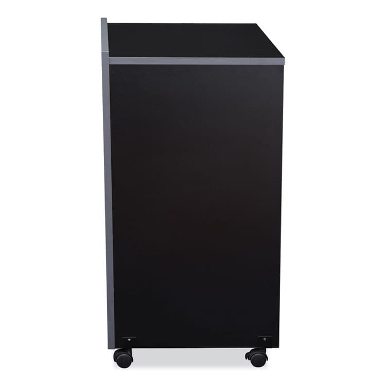 NATIONAL PUBLIC SEATING AV Cart/Lectern Base, 21.12 x 17.5 x 33.75, Black (NPS112BK) thumbnail 4