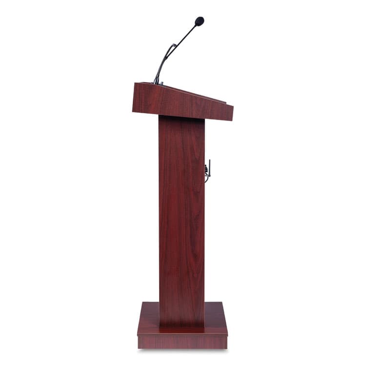 NATIONAL PUBLIC SEATING Orator Lectern, 22 x 17 x 46, Mahogany (NPS800XMY) thumbnail 3