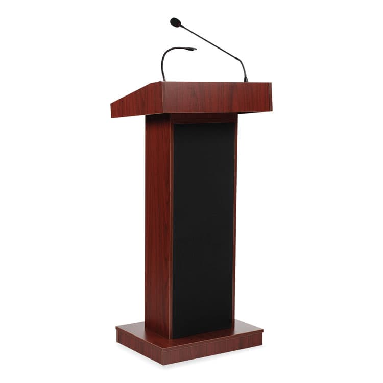 NATIONAL PUBLIC SEATING Orator Lectern, 22 x 17 x 46, Mahogany (NPS800XMY)