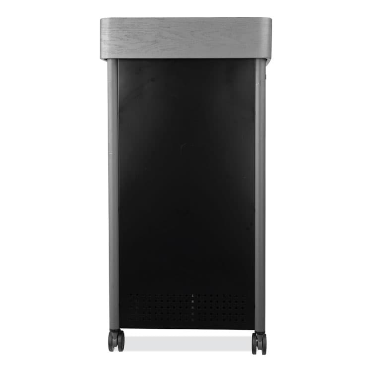 NATIONAL PUBLIC SEATING Greystone Lectern, 23.5 x 19.25 x 45.5, Charcoal Gray (NPSGSL) thumbnail 2
