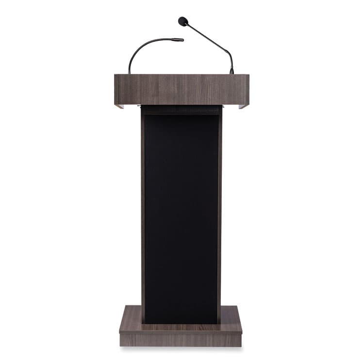 NATIONAL PUBLIC SEATING Orator Lectern, 22 x 17 x 46, Ribbonwood (NPS800XRW) thumbnail 2