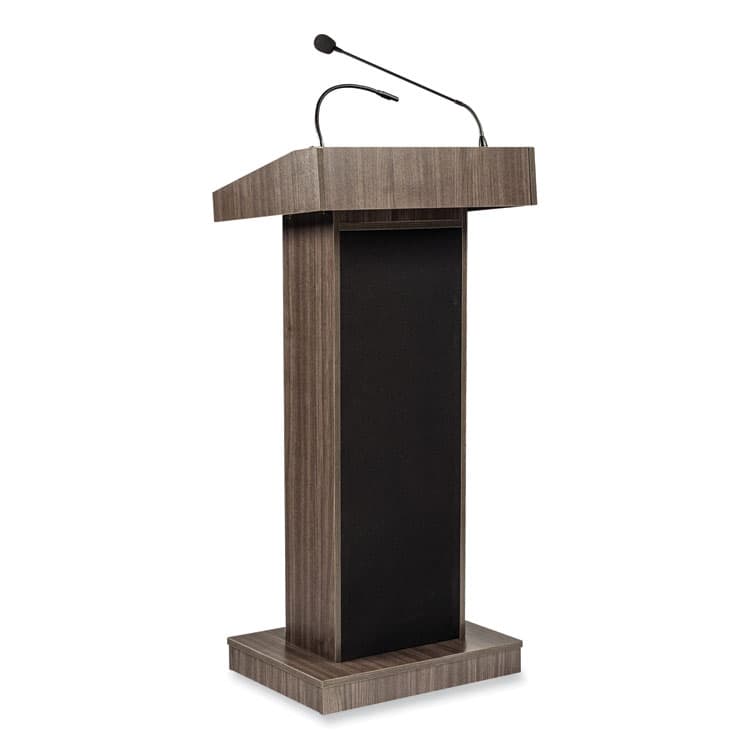 NATIONAL PUBLIC SEATING Orator Lectern, 22 x 17 x 46, Ribbonwood (NPS800XRW)