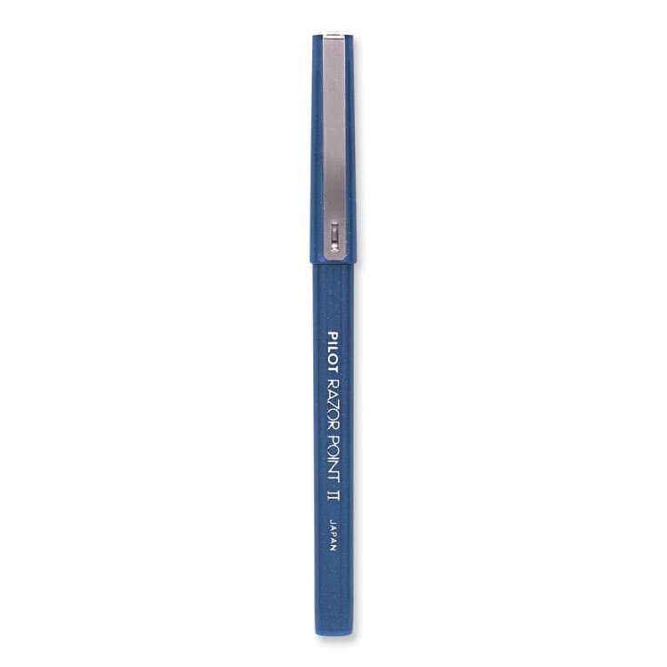 PILOT CORP. OF AMERICA Razor Point II Super Fine Line Porous Point Pen, Stick, Super-Fine 0.2 mm, Blue Ink, Blue Barrel, Dozen (PIL11003) thumbnail 4