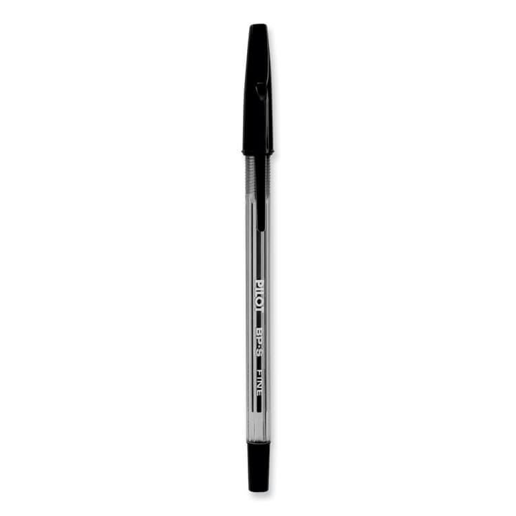 PILOT CORP. OF AMERICA Better Ballpoint Pen, Stick, Fine 0.7 mm, Black Ink, Smoke Barrel, Dozen (PIL35011) thumbnail 4