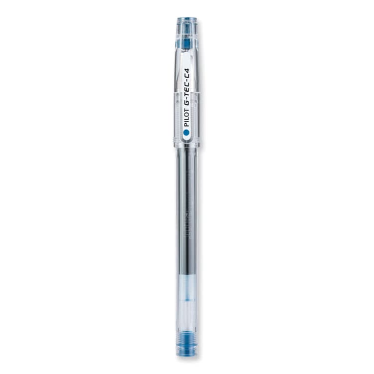 PILOT CORP. OF AMERICA G-TEC-C Ultra Gel Pen, Stick, Ultra-Fine 0.4 mm, Blue Ink, Clear/Blue Barrel, Dozen (PIL35492) thumbnail 2