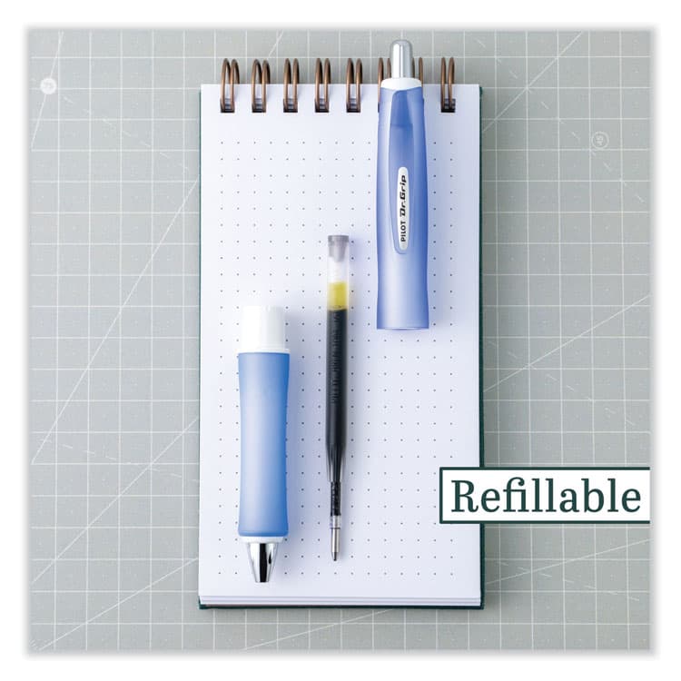 PILOT CORP. OF AMERICA Dr. Grip Frosted Advanced Ink Ballpoint Pen, Retractable, Medium 1 mm, Black Ink, Purple Barrel (PIL36250) thumbnail 4