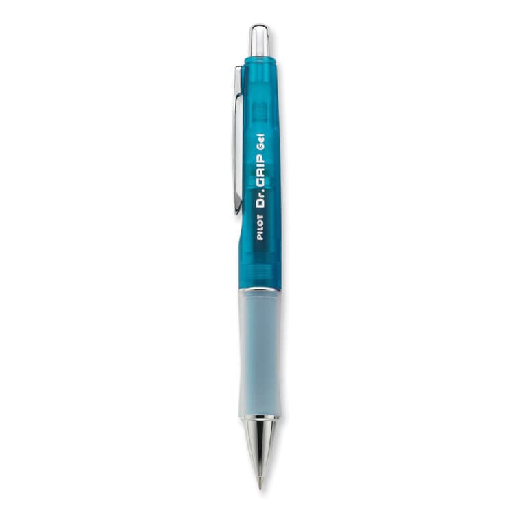 PILOT CORP. OF AMERICA Dr. Grip Gel Pen, Retractable, Fine 0.7 mm, Black Ink, Translucent Blue Barrel (PIL36260)