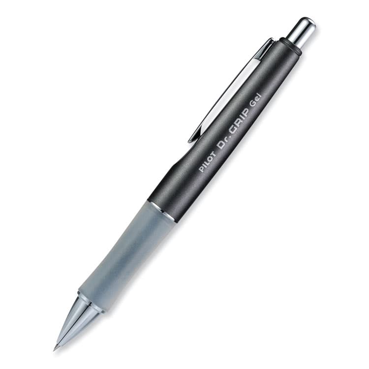 PILOT CORP. OF AMERICA Dr. Grip Limited Gel Pen, Retractable, Fine 0.7 mm, Black Ink, Charcoal Gray Barrel (PIL36270) thumbnail 4