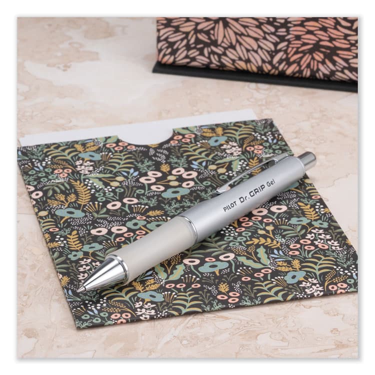 PILOT CORP. OF AMERICA Dr. Grip Limited Gel Pen, Retractable, Fine 0.7 mm, Black Ink, Platinum Barrel (PIL36272) thumbnail 4