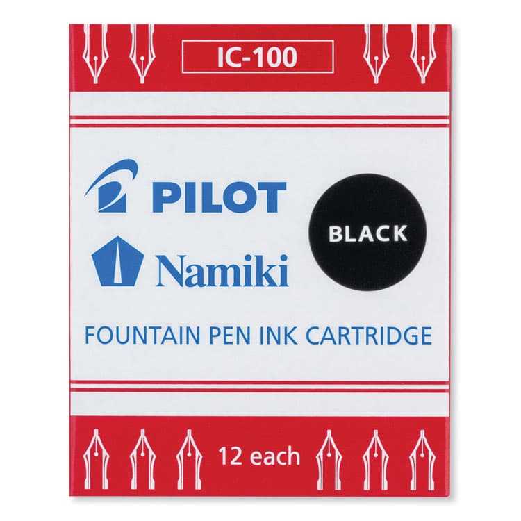 PILOT CORP. OF AMERICA Plumix Fountain Pen Refill Cartridge, Black Ink, 12/Box (PIL69100) thumbnail 2