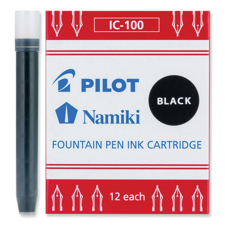PILOT CORP. OF AMERICA Plumix Fountain Pen Refill Cartridge, Black Ink, 12/Box (PIL69100) thumbnail 4