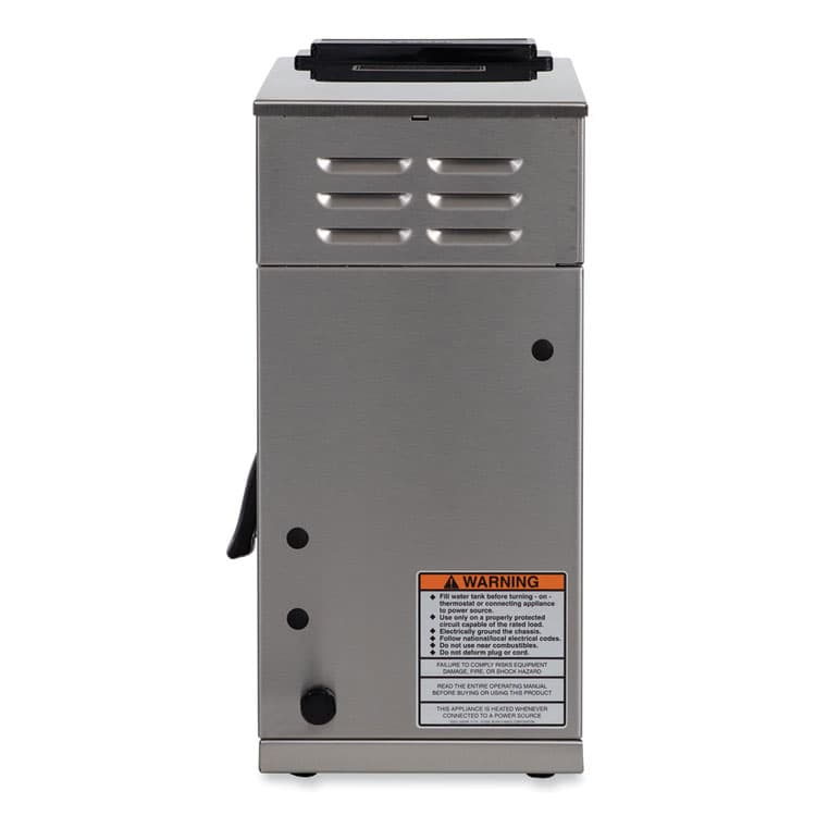 BUNN-O-MATIC VP17-1 12-Cup Commercial Pourover Coffee Brewer, Stainless Steel/Black (BUN133000001) thumbnail 2