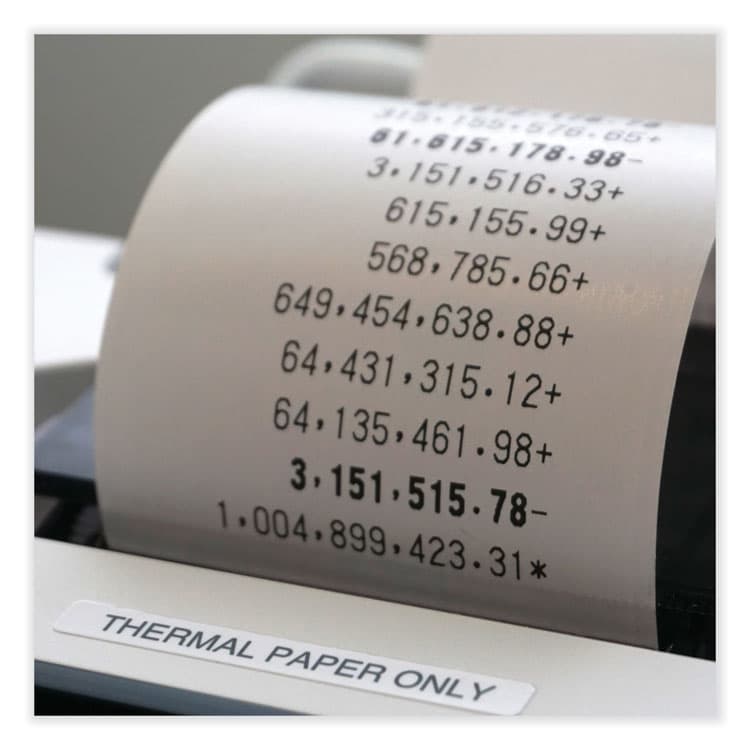SHARP ELECTRONICS EL-T3301 Thermal Printing Calculator, Black Print, 8 Lines/Sec (SHRELT3301) thumbnail 3