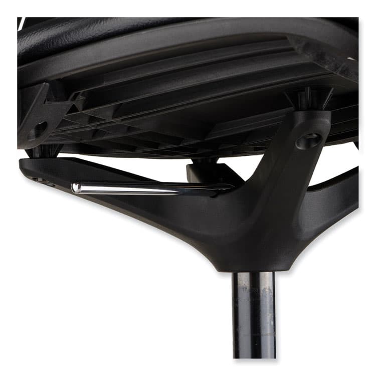 SAFCO PRODUCTS Shell Extended-Height Chair, Supports Up to 275 lb, 22" to 32" Seat Height, Black Seat, Black Back, Black Base (SAF7014BL) thumbnail 4