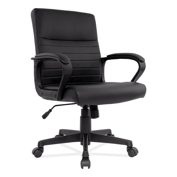 ALERA Alera Breich Series Manager Chair, Supports Up to 275 lbs, 16.73" to 20.39" Seat Height, Black Seat/Back, Black Base (ALEBC42B19)