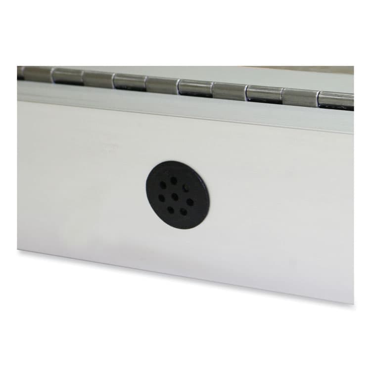 GHENT MANUFACTURING, 2 Door Enclosed Vinyl Bulletin Board with Satin Frame, 60" x 48", Silver Surface, Satin Aluminum Frame (GHEPA24860VX193) thumbnail 4