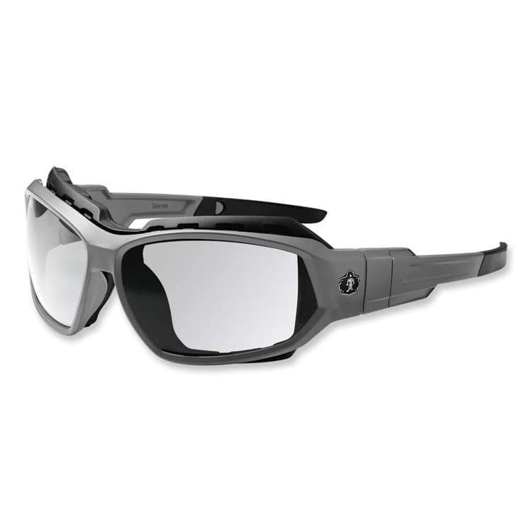 ERGODYNE CORPORATION Skullerz Loki Safety Glasses/Goggles, Matte Gray Full Frame, Clear Dual Anti-Fog Lens (EGO56103) thumbnail 3
