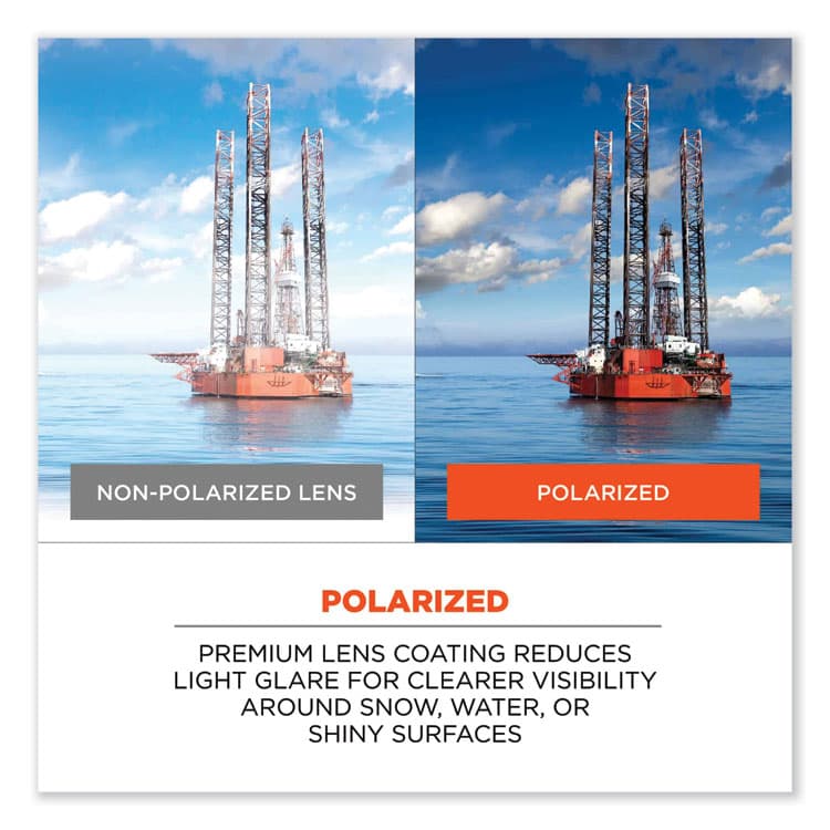 ERGODYNE CORPORATION Skullerz Thor Safety Glasses, Black Full Frame, Polarized Smoke Dual Lens (EGO51031) thumbnail 2