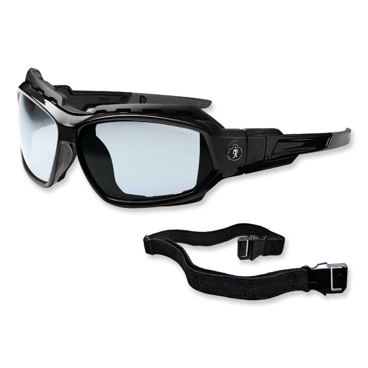 ERGODYNE CORPORATION Skullerz Loki Safety Glasses/Goggles, Black Full Frame, Clear Dual Anti-Fog I/O Lens (EGO56083) thumbnail 3