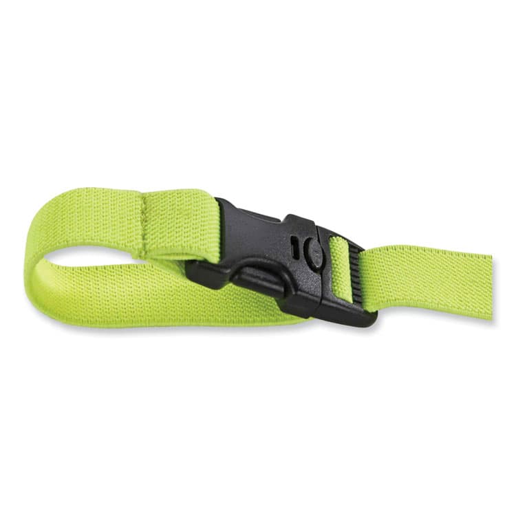 ERGODYNE CORPORATION Squids 3150 Elastic Lanyard with Buckle, 2 lb Max Working Capacity, 18" to 48" Long, Lime (EGO19150)