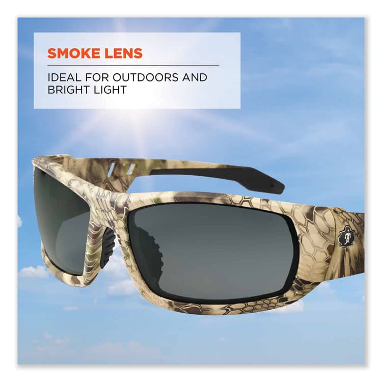 ERGODYNE CORPORATION Skullerz Odin Safety Glasses, Kryptek Highlander Full Frame, Smoke Dual Lens (EGO50330) thumbnail 3