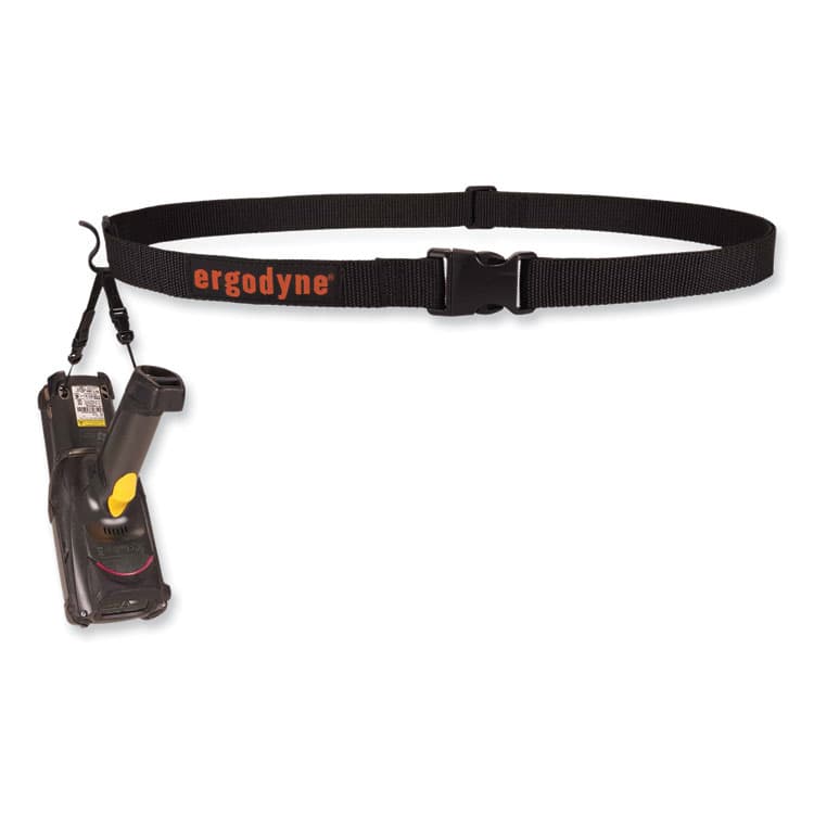ERGODYNE CORPORATION Squids 3135 Barcode Scanner Belt with Hook + Adaptor Strap, Large: 48" to 80" Long, Black (EGO19168) thumbnail 3