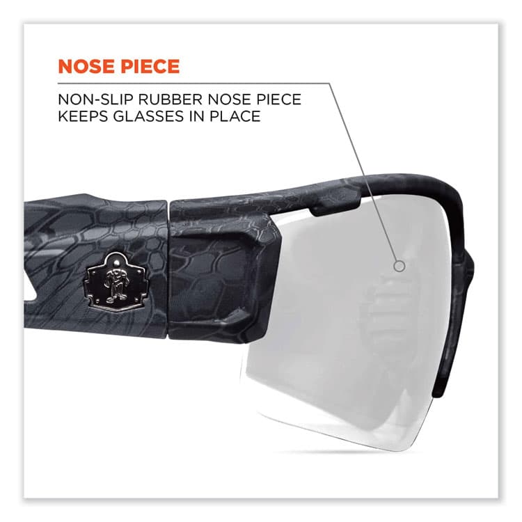 ERGODYNE CORPORATION Skullerz Dagr Safety Glasses, Kryptek Highlander Half Frame, Clear Single Lens (EGO52300) thumbnail 3