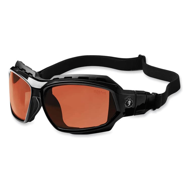 ERGODYNE CORPORATION Skullerz Loki Safety Glasses/Goggles, Black Full Frame, Polarized Copper Dual Lens (EGO56021) thumbnail 2