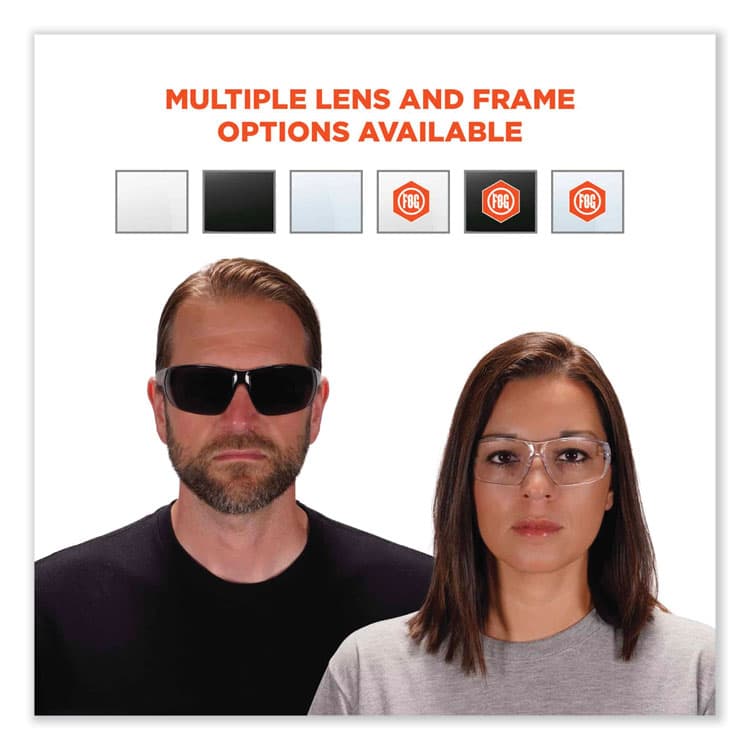 ERGODYNE CORPORATION Skullerz Vali Frameless Safety Glasses, Fog-Off Technology, Frameless, Clear Single Lens (EGO59203) thumbnail 3
