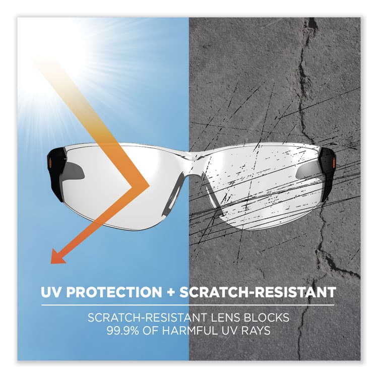 ERGODYNE CORPORATION Skullerz Saga Frameless Safety Glasses, Frameless, Clear Single I/O Lens (EGO59180) thumbnail 3
